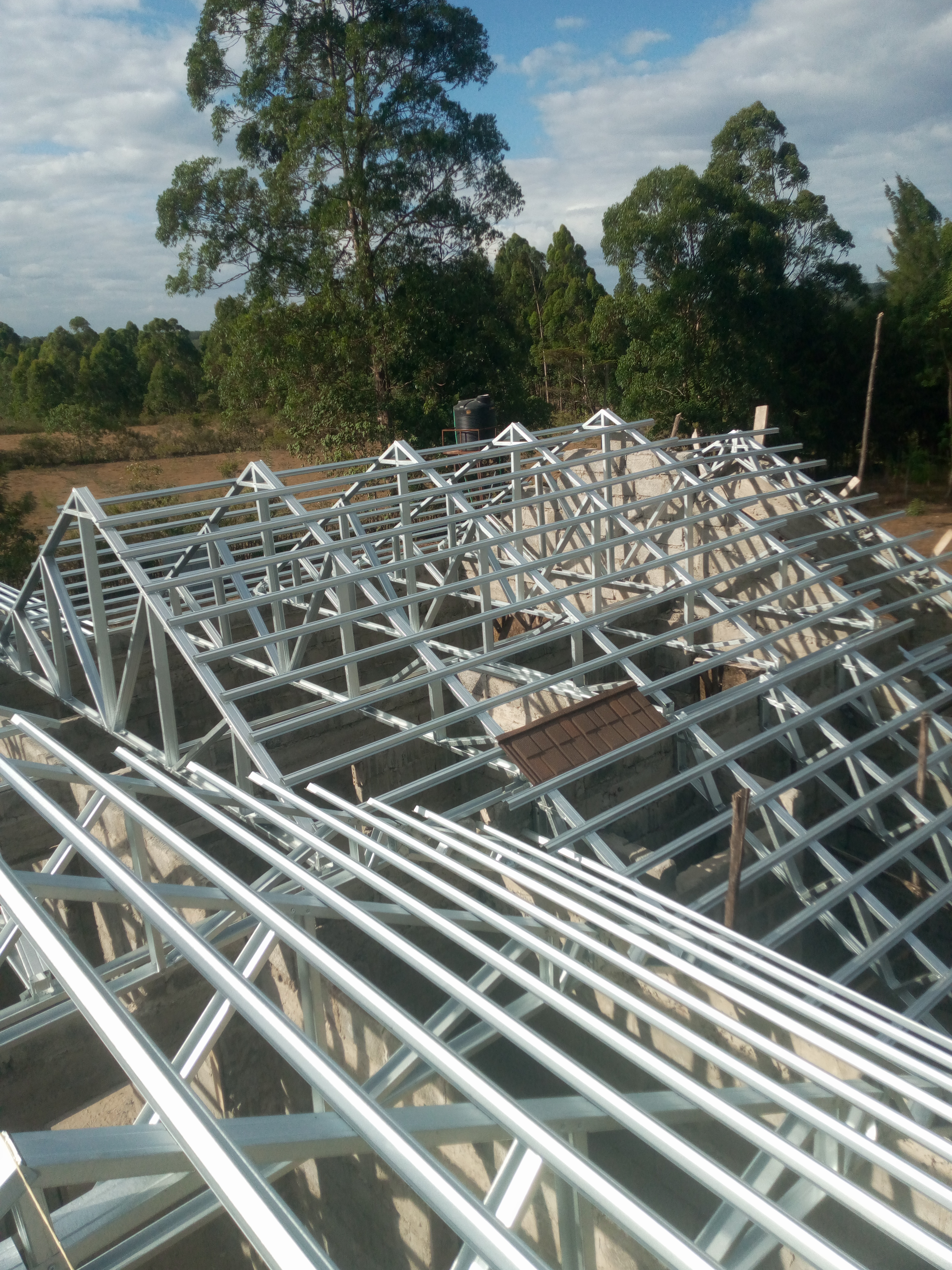 Roof Trusses Erected